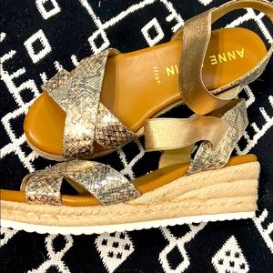 Ann Klein Snakeprint Espadrilles